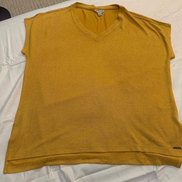 Orvis Golden Yellow Sleeveless Top Size Medium - Picture 1 of 7
